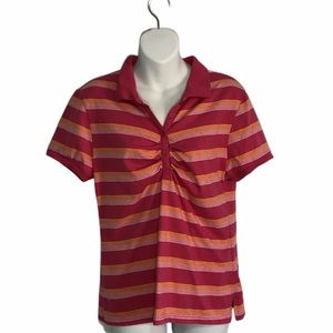 Bugle Boy for Her Striped Polo Shirt Size XL